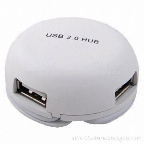 4-port USB2.0 Hub, Various Colors Available